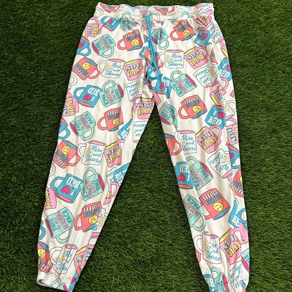 Women’s Briefly Stated Pajama Pants - Coffee Mug Print